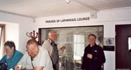 With a dram of Laphroig we can enter the Friends Lounge