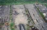 Grave stones of ancient warriors at Kildalton