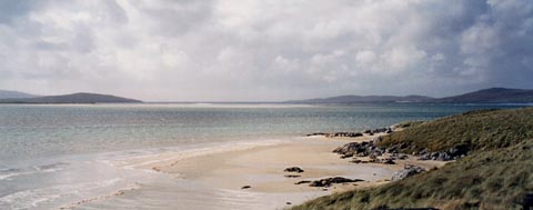 Luskentyre beach overlooking to the Isle of Taransay